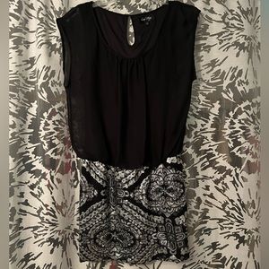 Black sequence dress